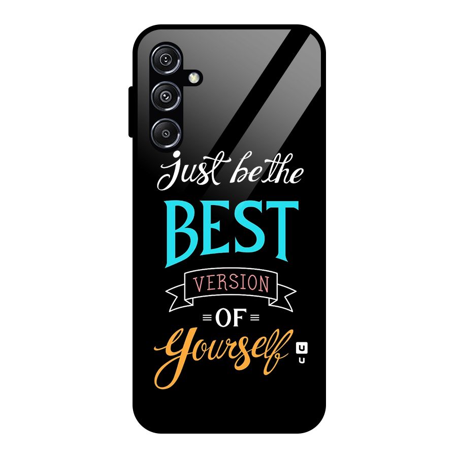 Your Best Version Glass Back Case for Galaxy M34 5G