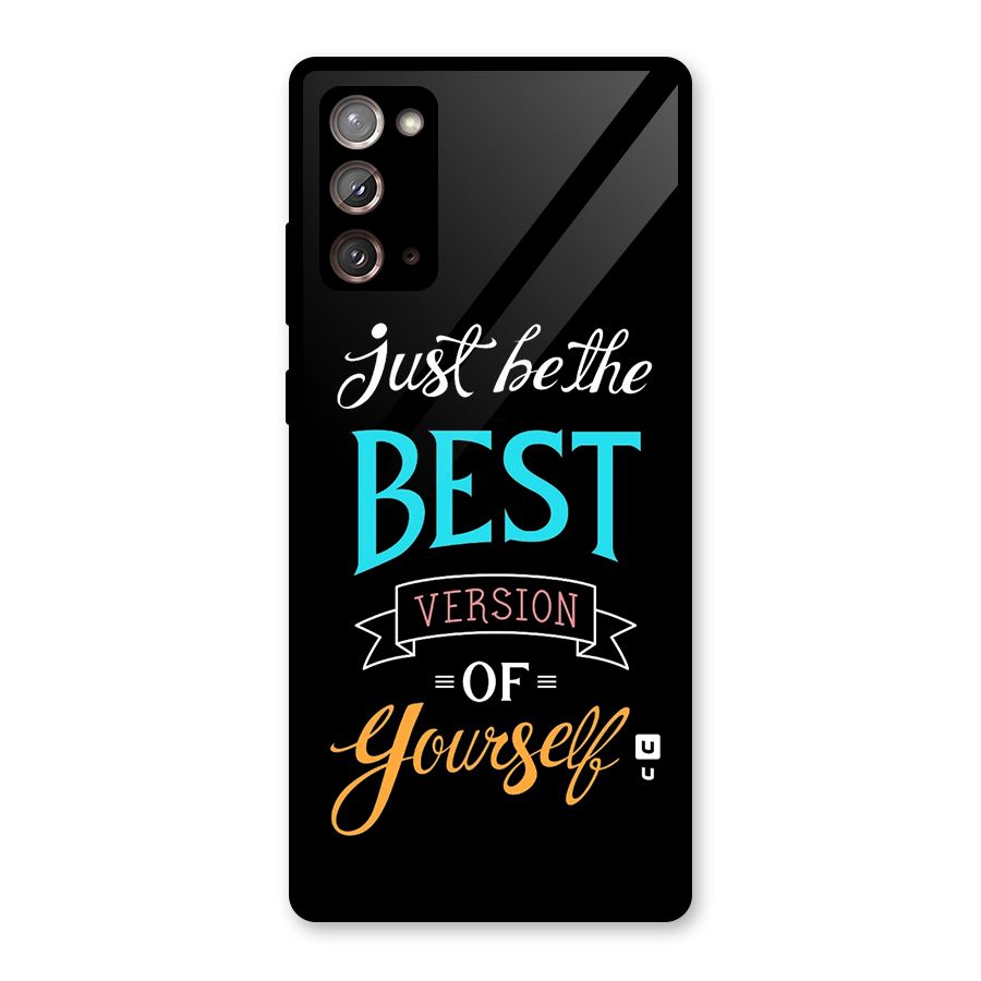 Your Best Version Glass Back Case for Galaxy Note 20