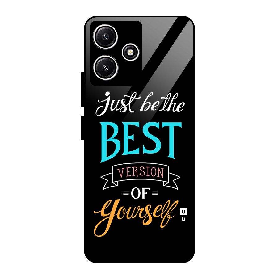Your Best Version Glass Back Case for Poco M6 Pro