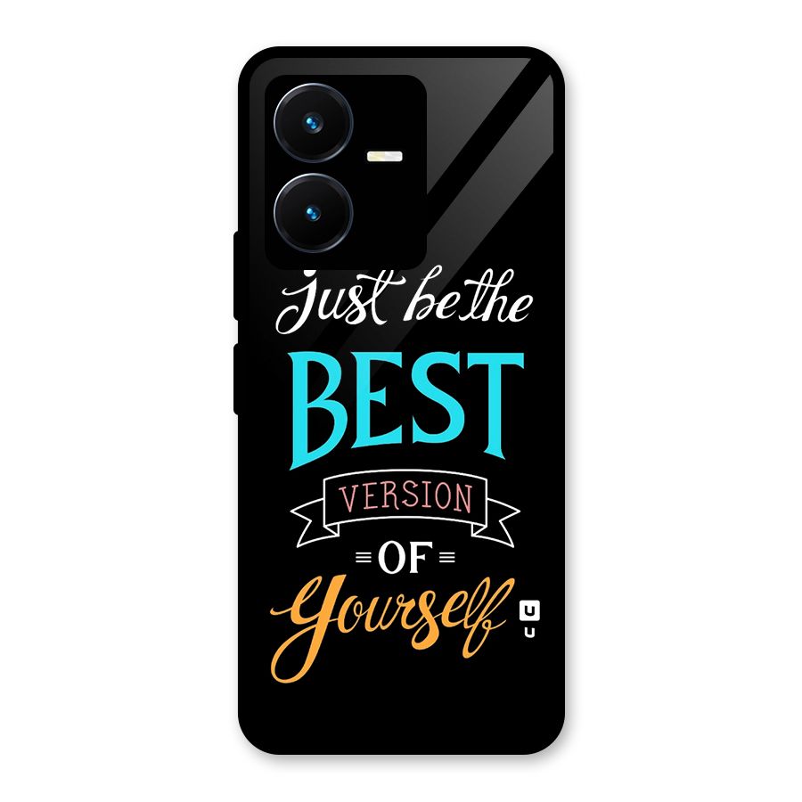 Your Best Version Glass Back Case for Vivo Y22s