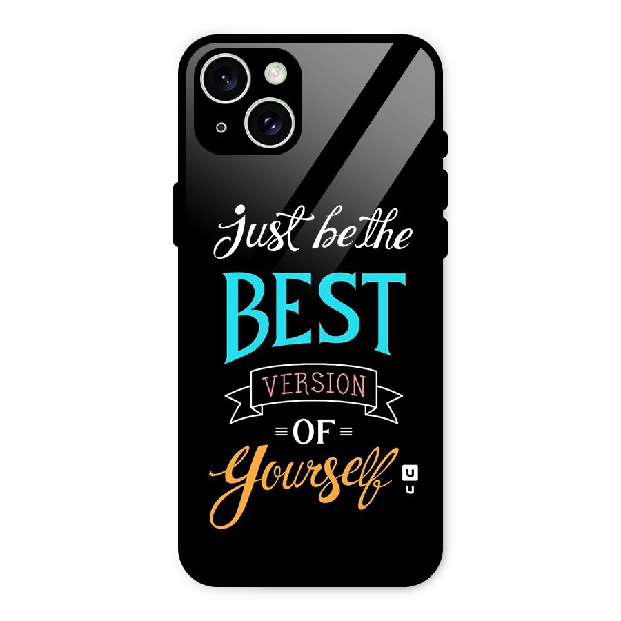 Your Best Version Glass Back Case for iPhone 15 Plus