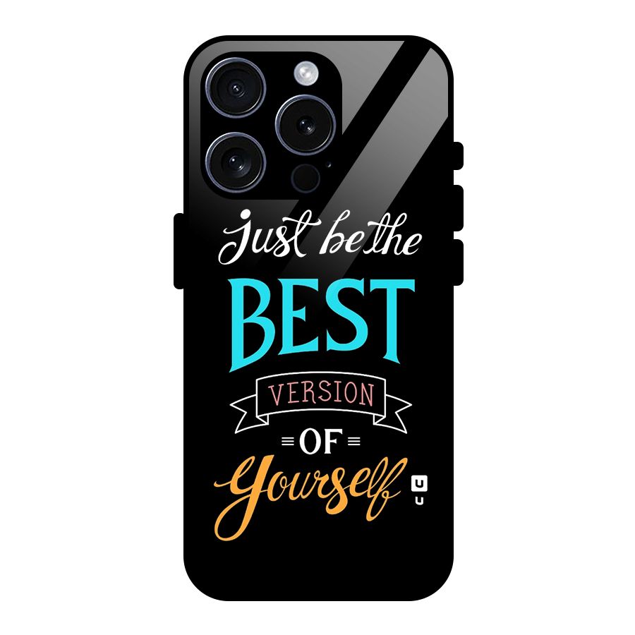 Your Best Version Glass Back Case for iPhone 15 Pro