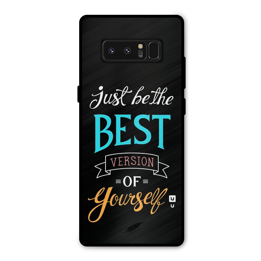 Your Best Version Metal Back Case for Galaxy Note 8