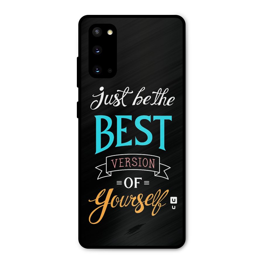 Your Best Version Metal Back Case for Galaxy S20