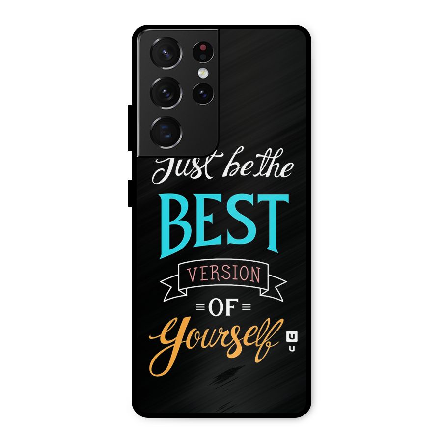 Your Best Version Metal Back Case for Galaxy S21 Ultra 5G