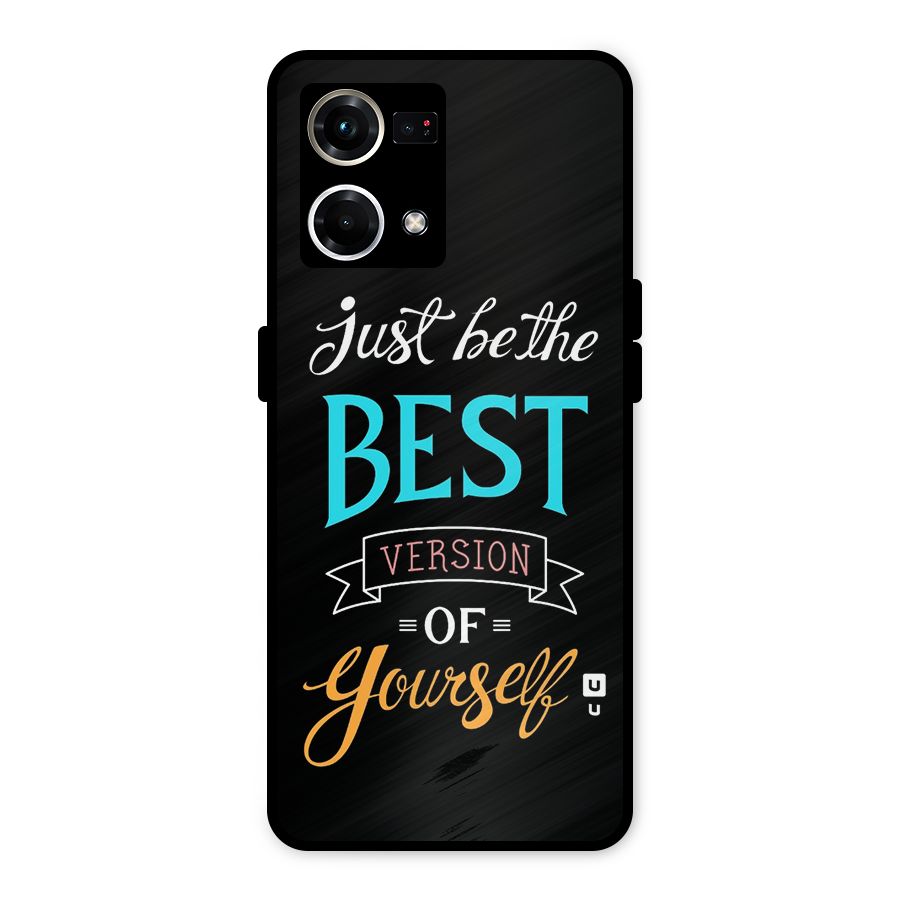 Your Best Version Metal Back Case for Oppo F21s Pro 4G