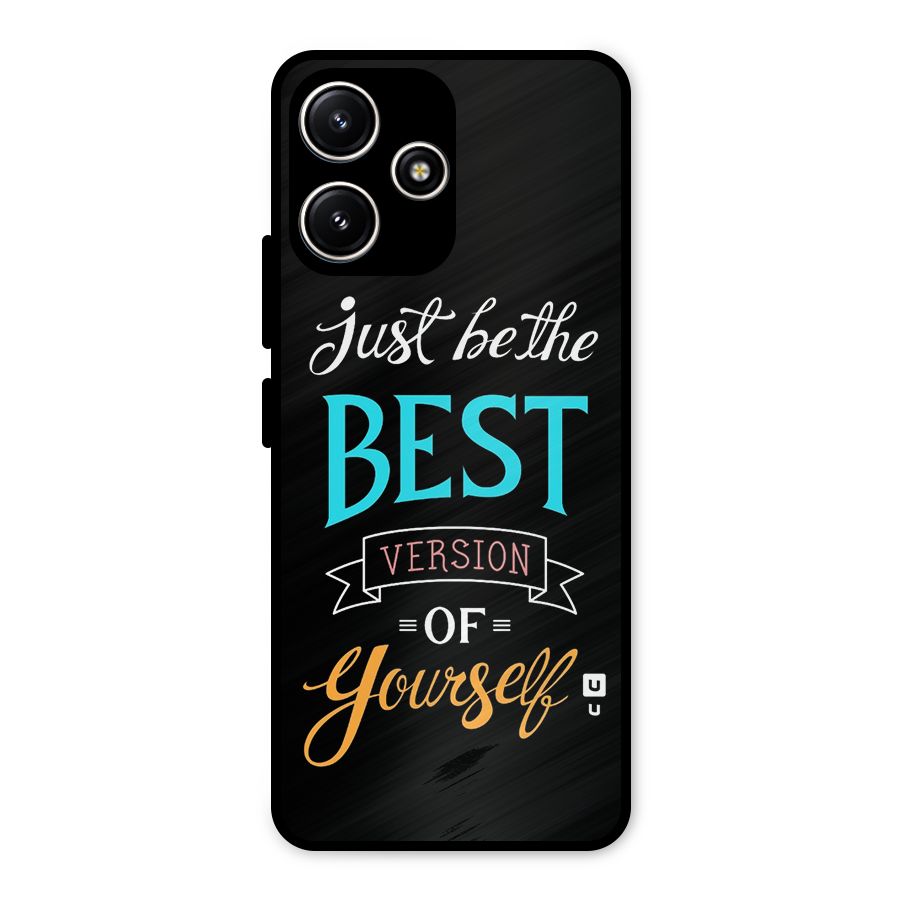 Your Best Version Metal Back Case for Poco M6 Pro