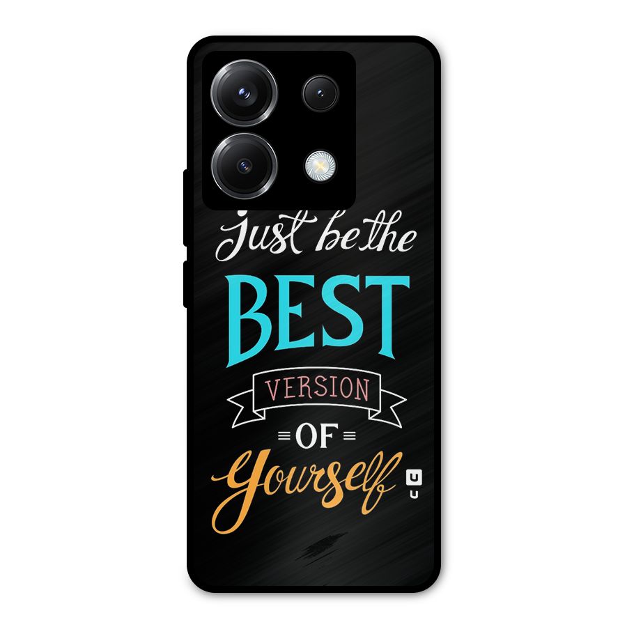 Your Best Version Metal Back Case for Poco X6