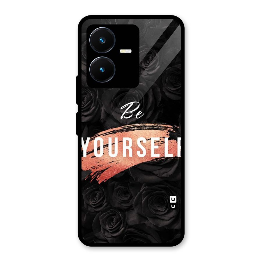 Yourself Shade Glass Back Case for Vivo Y22s