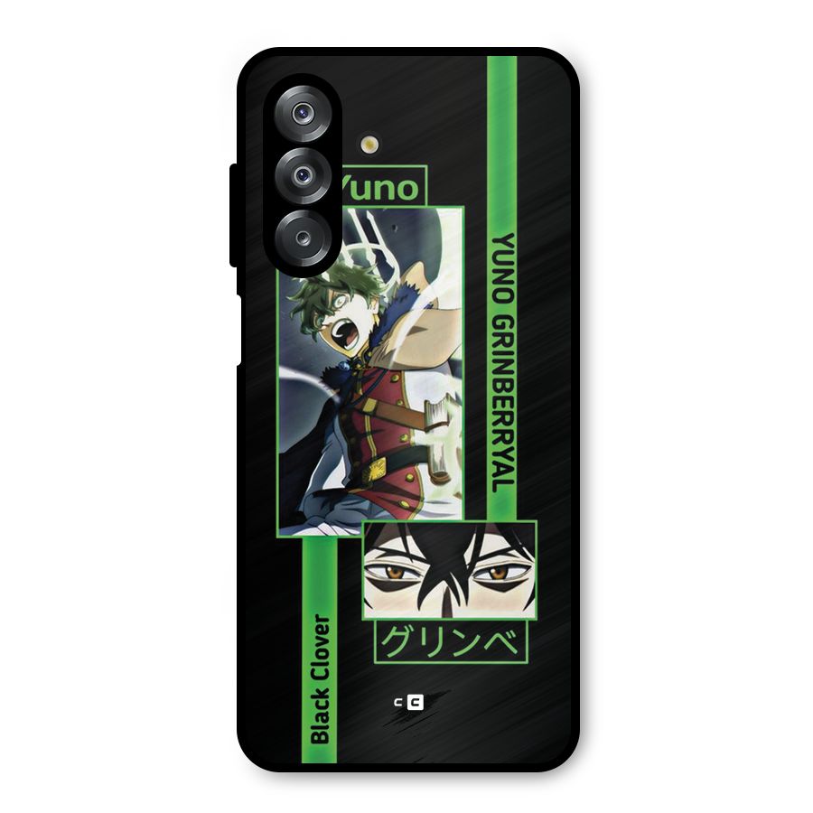 Yuno Black Clover Metal Back Case for Galaxy A26