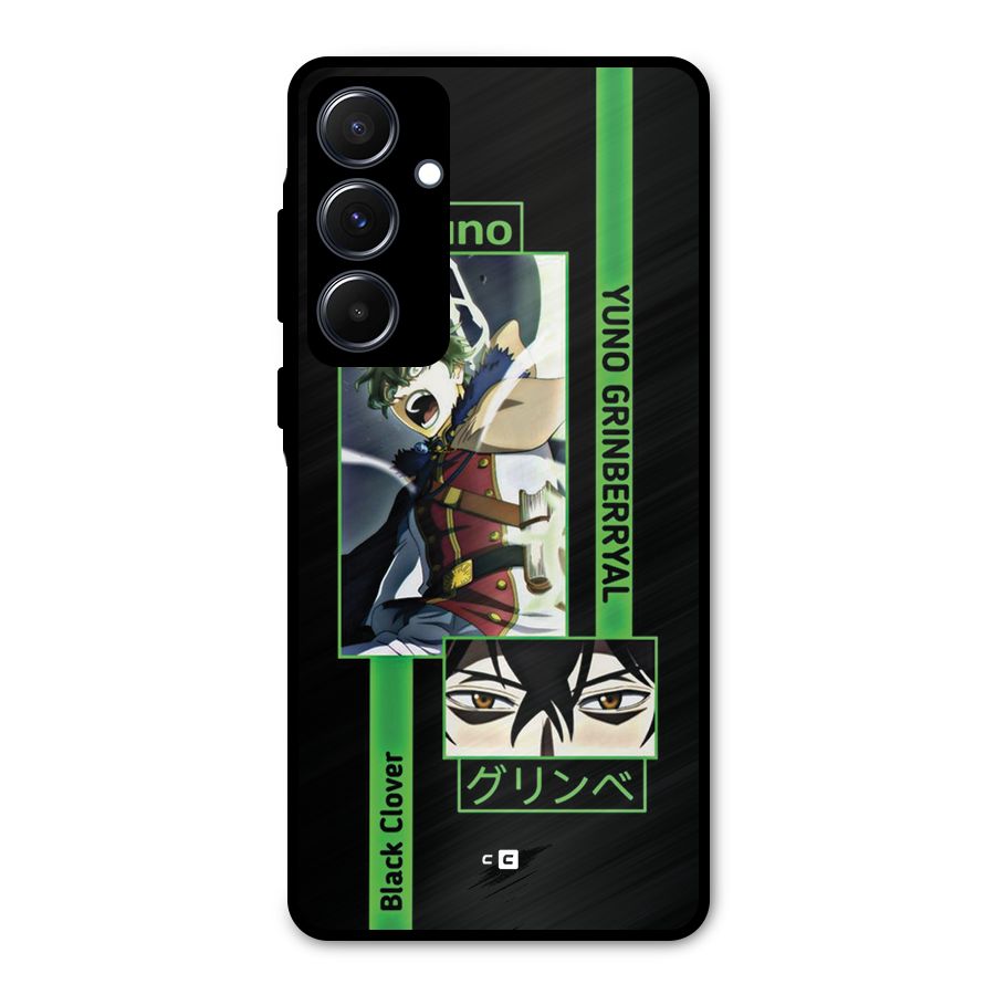 Yuno Black Clover Metal Back Case for Galaxy A55