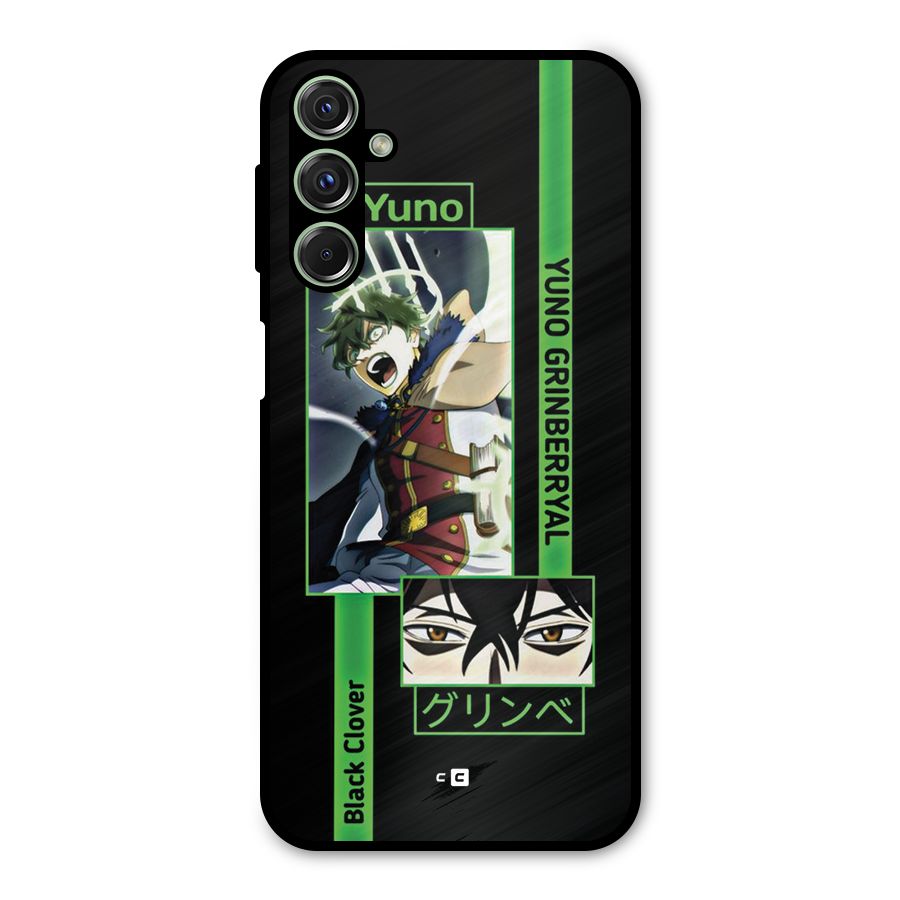 Yuno Black Clover Metal Back Case for Galaxy F34