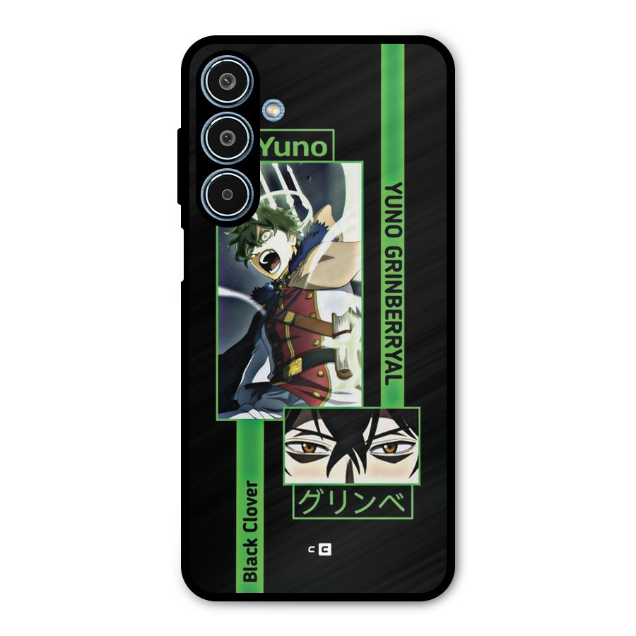 Yuno Black Clover Metal Back Case for Galaxy M35