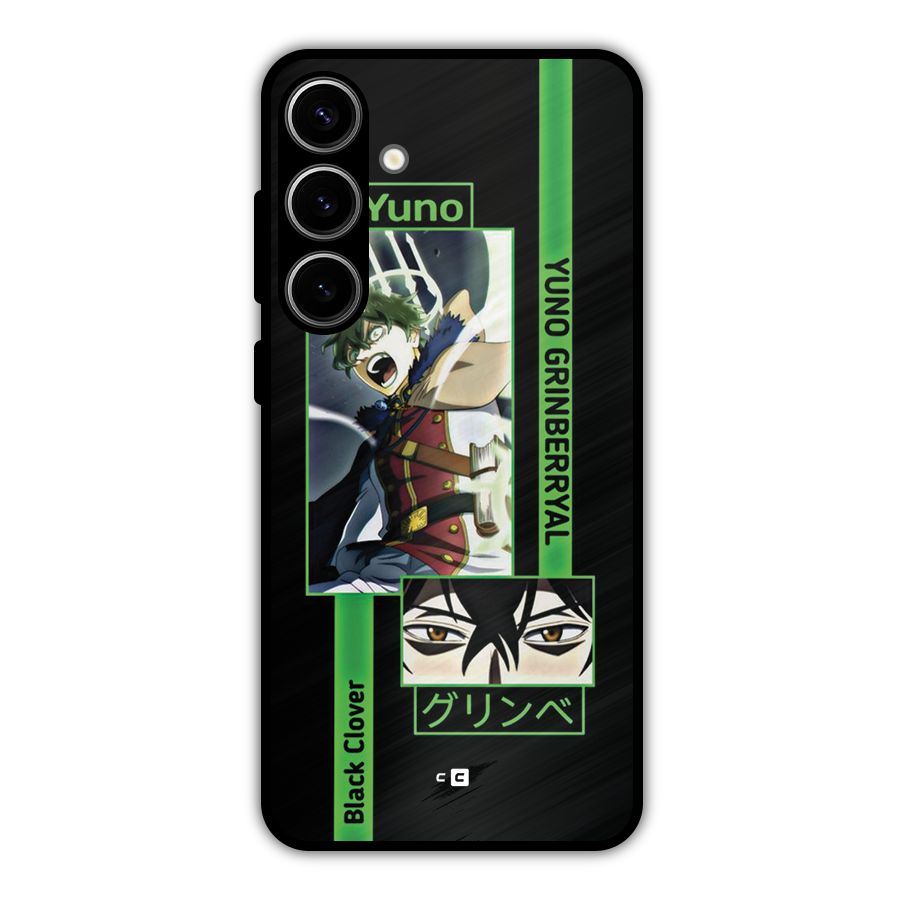 Yuno Black Clover Metal Back Case for Galaxy S24 Plus