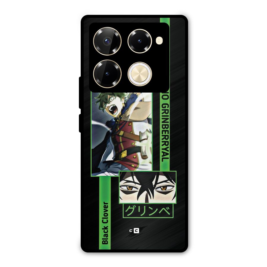 Yuno Black Clover Metal Back Case for Infinix Note 40 Pro