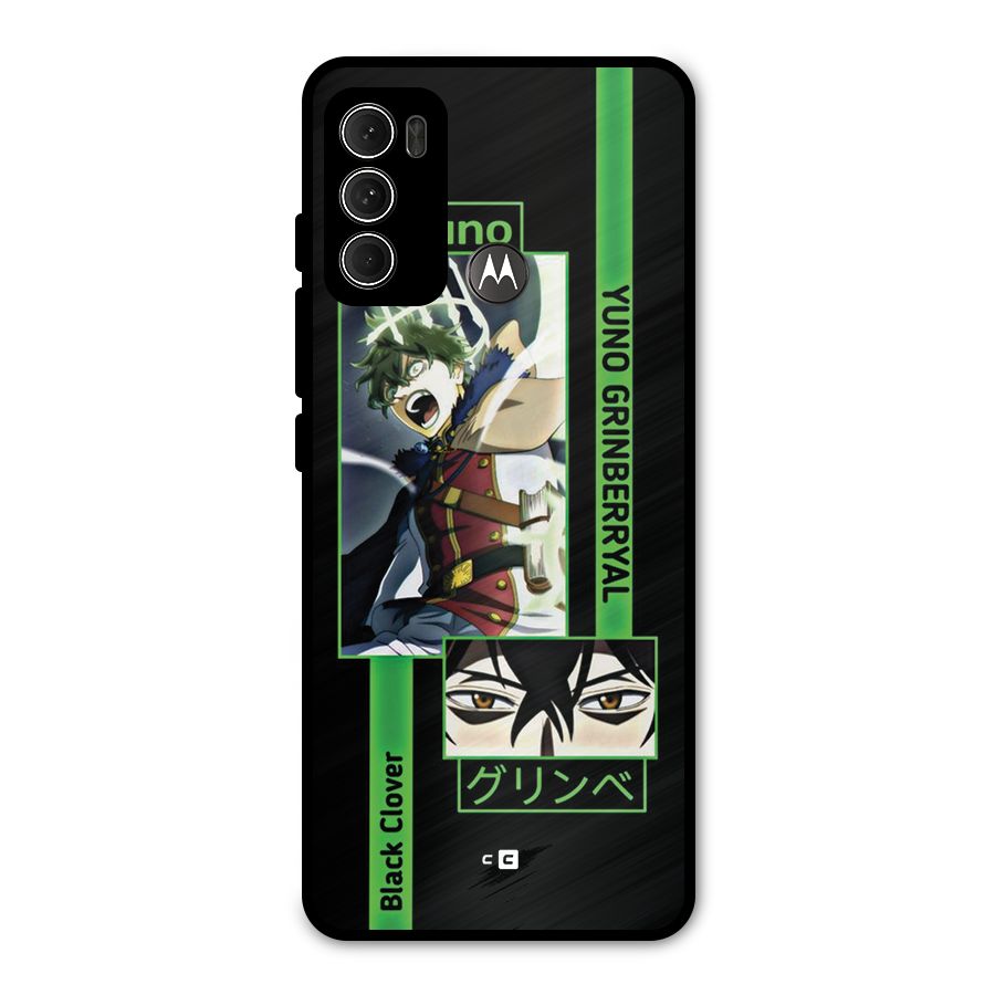Yuno Black Clover Metal Back Case for Moto G60