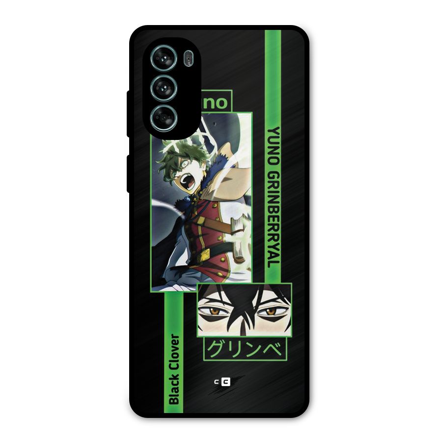 Yuno Black Clover Metal Back Case for Moto G62