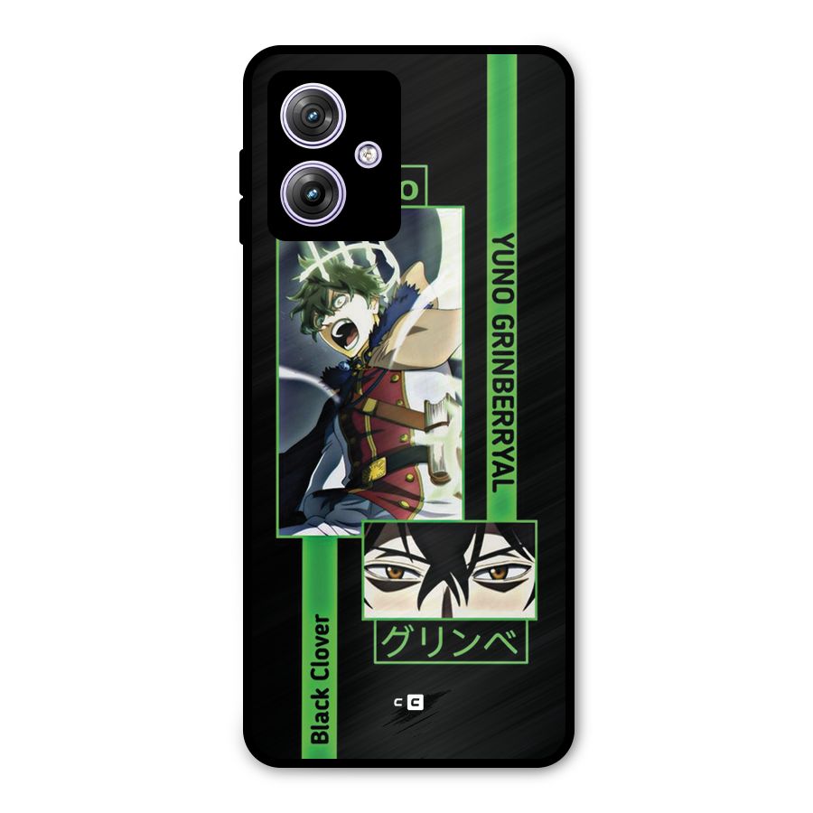 Yuno Black Clover Metal Back Case for Moto G64