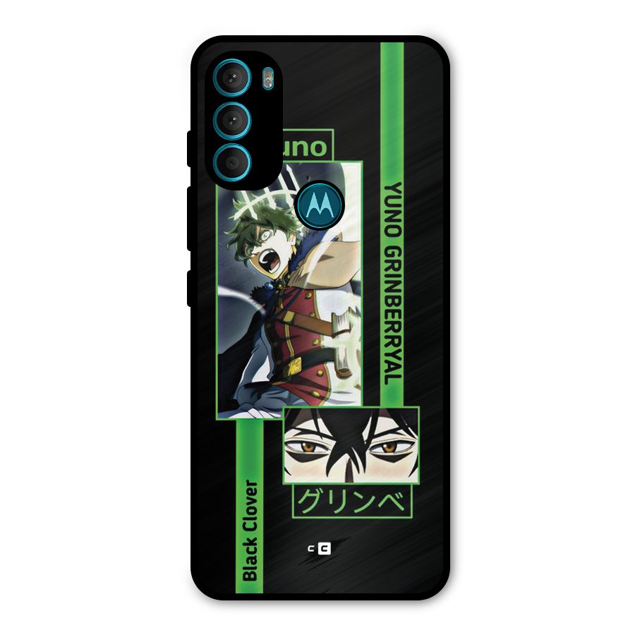 Yuno Black Clover Metal Back Case for Moto G71 5G