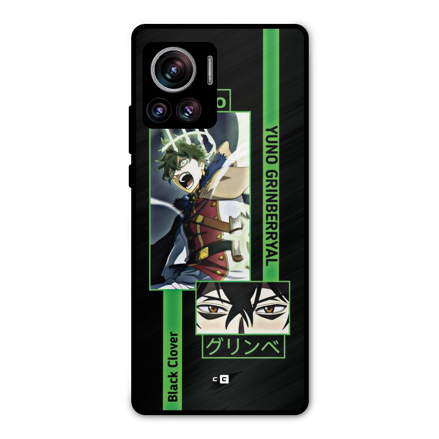 Yuno Black Clover Metal Back Case for Motorola Edge 30 Ultra