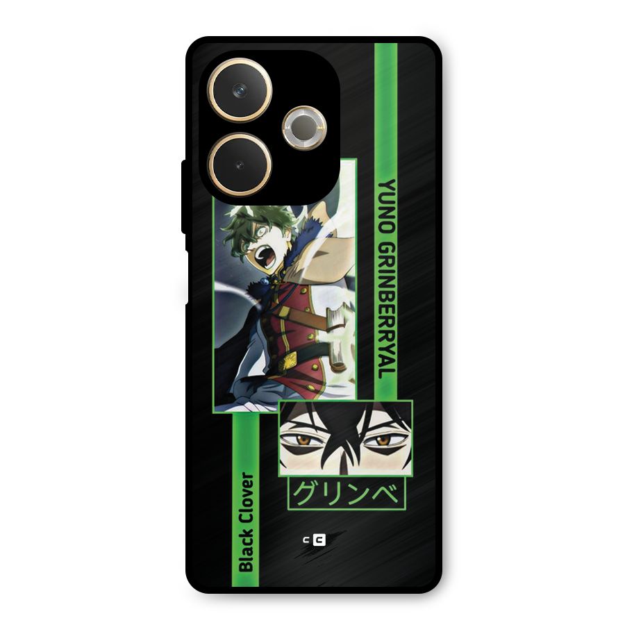 Yuno Black Clover Metal Back Case for Oppo A5 Pro