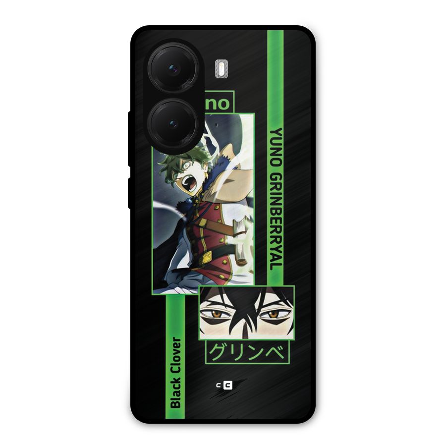Yuno Black Clover Metal Back Case for Poco X7 Pro