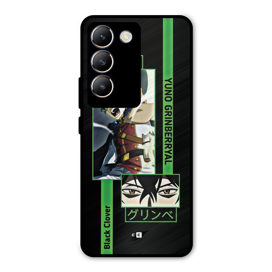 Yuno Black Clover Metal Back Case for Vivo T3 5G