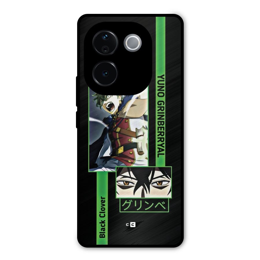 Yuno Black Clover Metal Back Case for Vivo T3 Pro