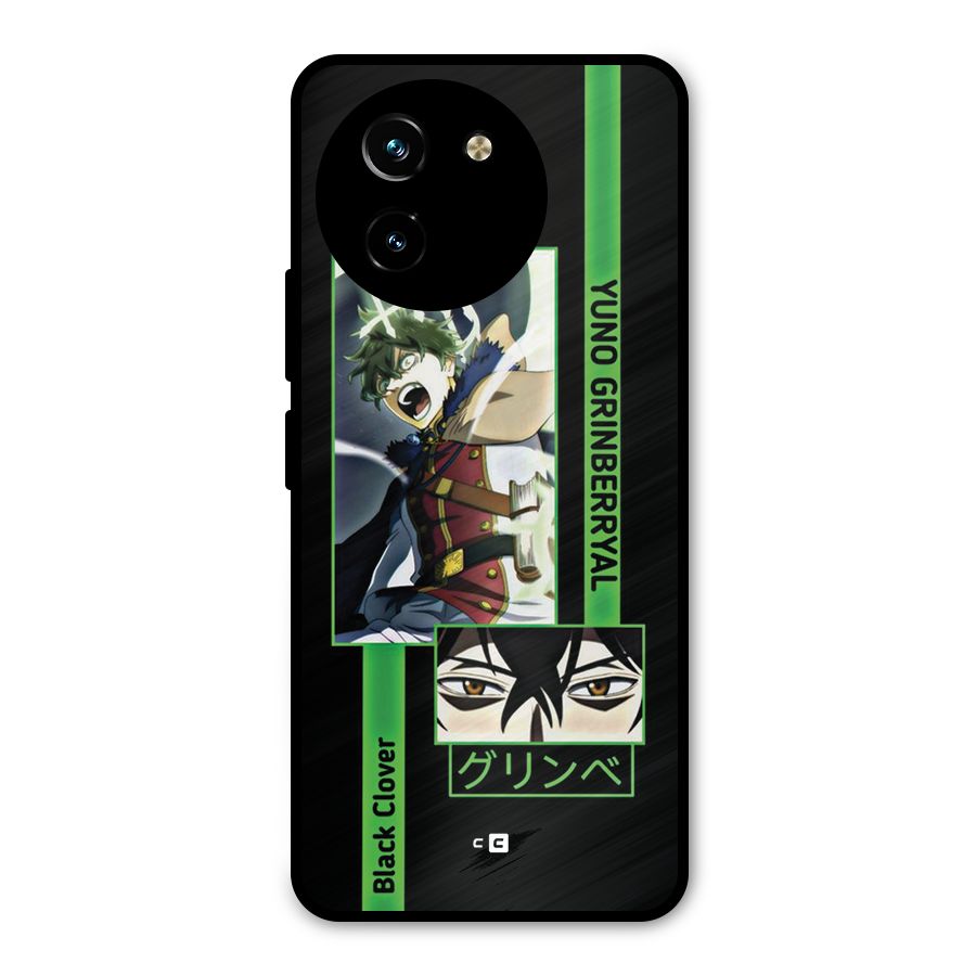 Yuno Black Clover Metal Back Case for Vivo T3x