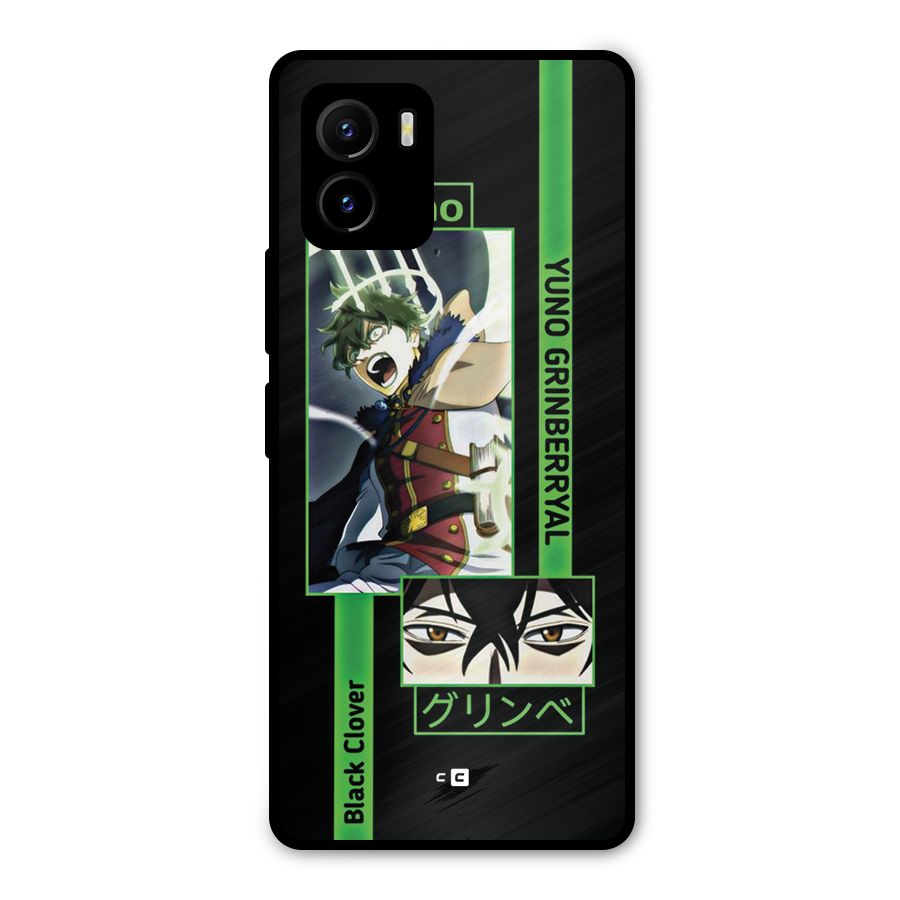 Yuno Black Clover Metal Back Case for Vivo Y15s