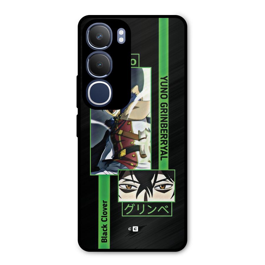 Yuno Black Clover Metal Back Case for Vivo Y29
