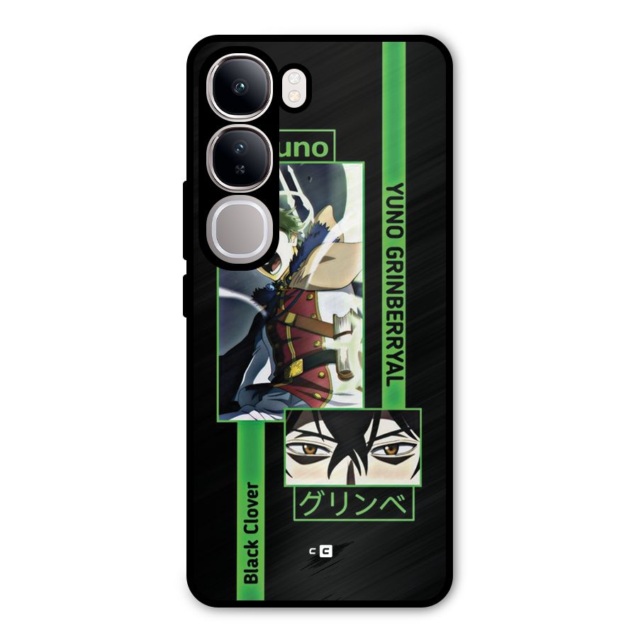Yuno Black Clover Metal Back Case for Vivo Y300