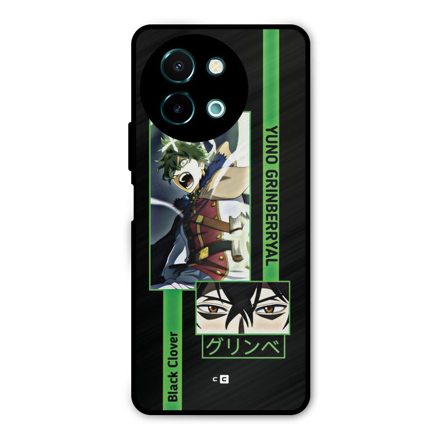 Yuno Black Clover Metal Back Case for Vivo Y58