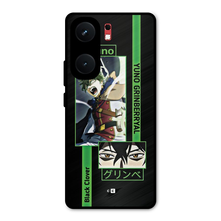 Yuno Black Clover Metal Back Case for iQOO Neo 9 Pro