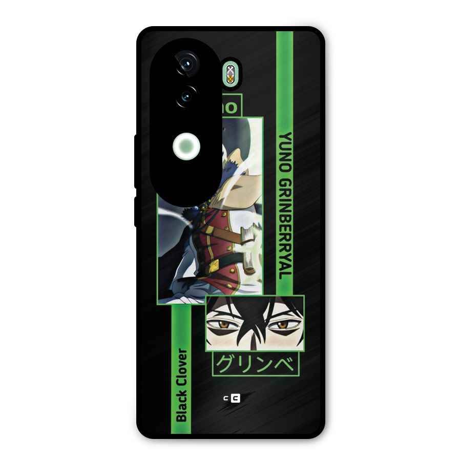Yuno Black Clover Metal Back Case for iQOO Z9s