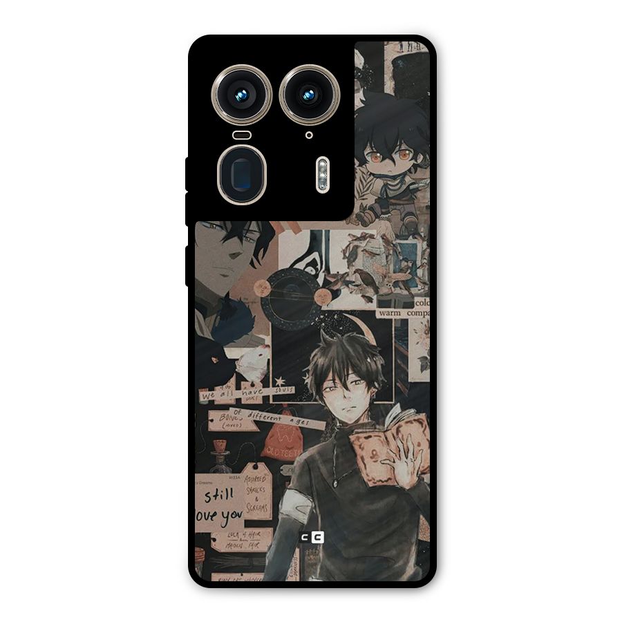 Yuno Collage Metal Back Case for Motorola Edge 50 Ultra