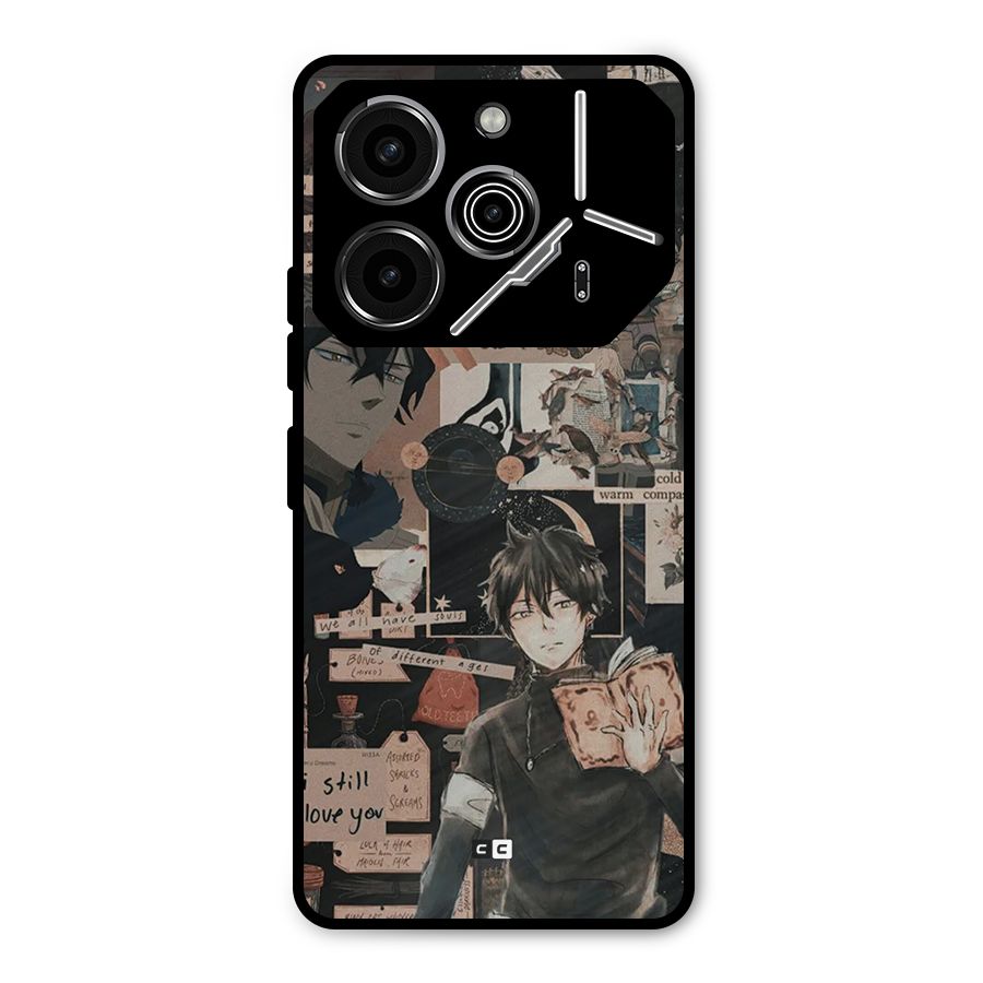 Yuno Collage Metal Back Case for Tecno Pova 6 Pro