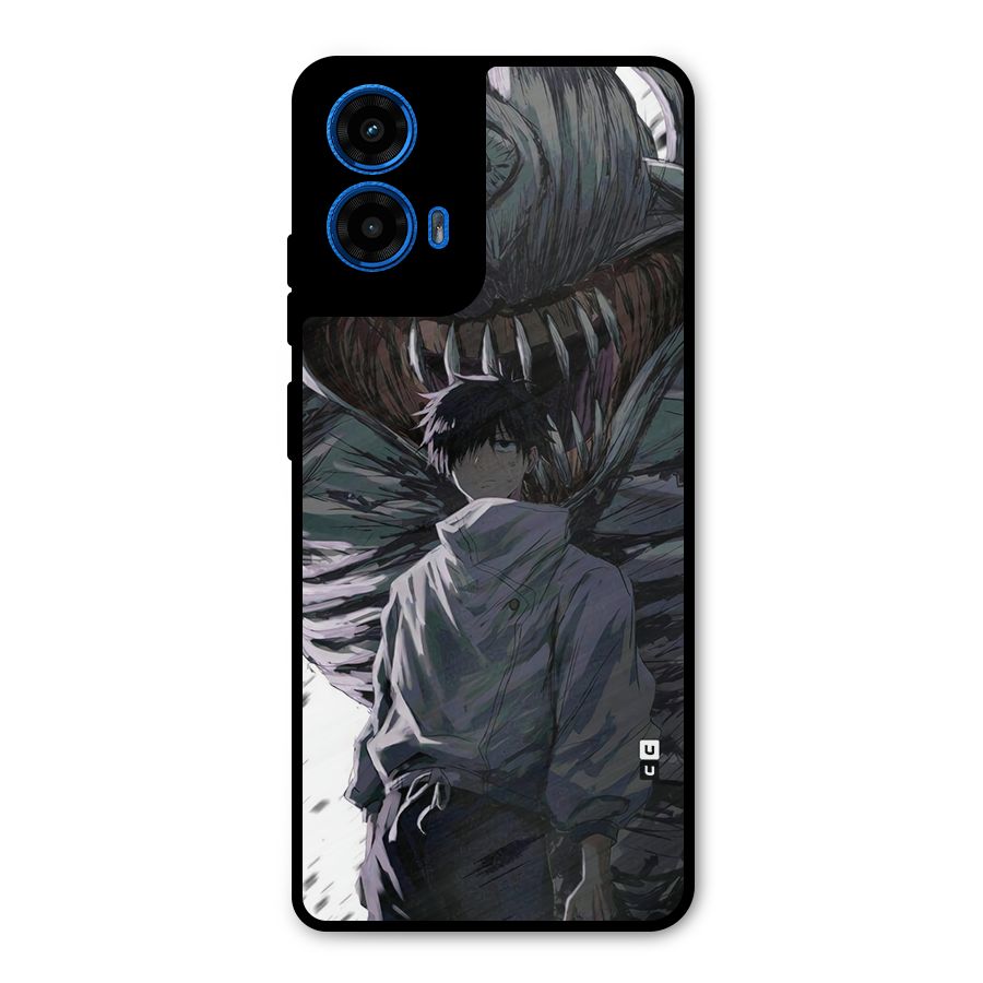 Yuta Strongest Curse User Metal Back Case for Moto G45