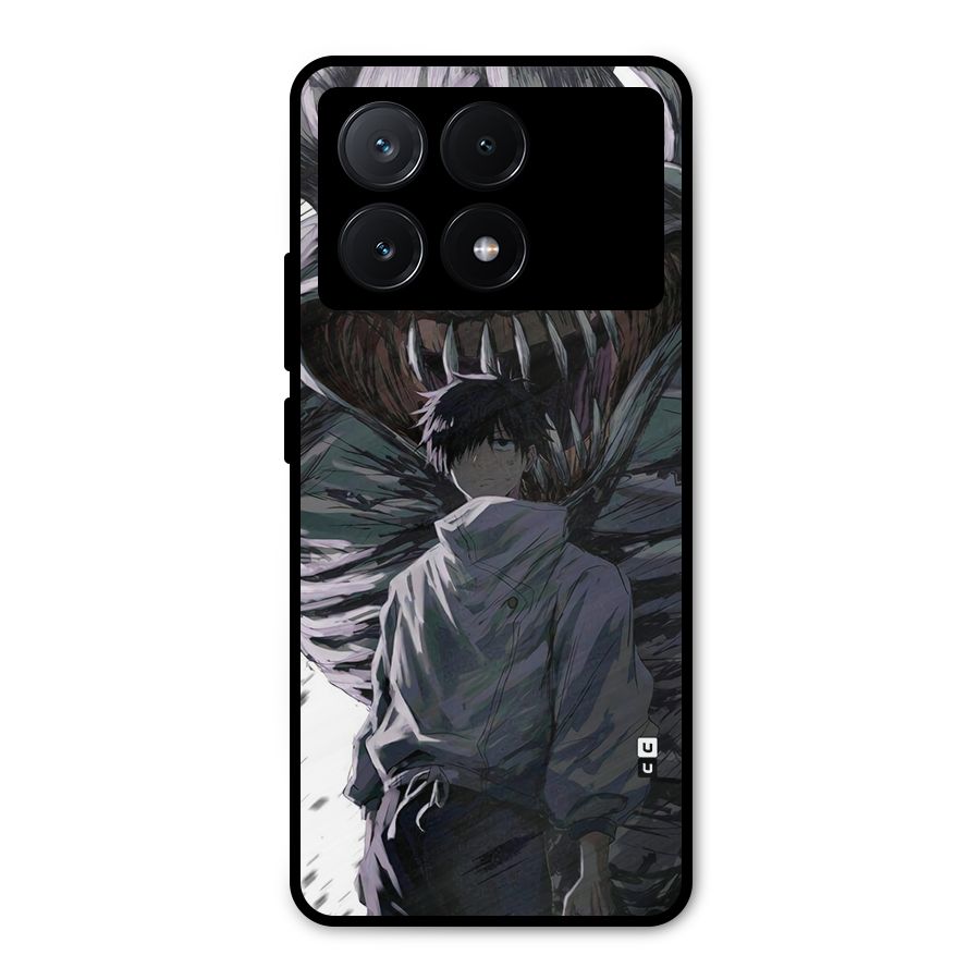 Yuta Strongest Curse User Metal Back Case for Poco X6 Pro