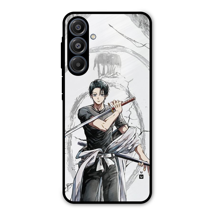 Yuta With Katana Metal Back Case for Galaxy A16 5G