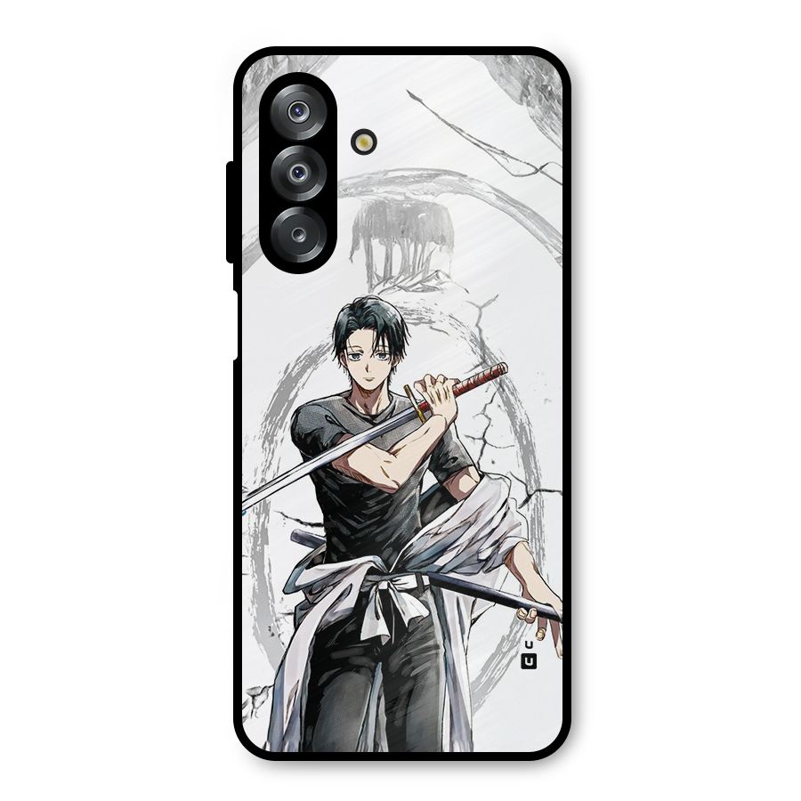 Yuta With Katana Metal Back Case for Galaxy A26