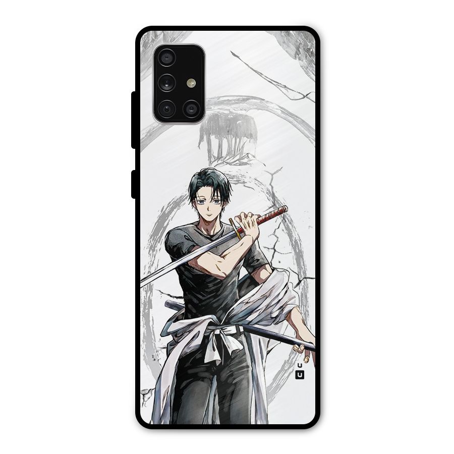 Yuta With Katana Metal Back Case for Galaxy A71