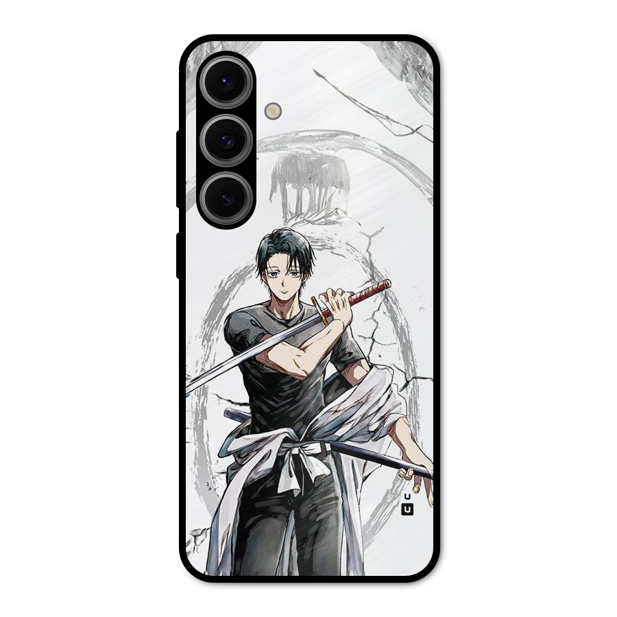 Yuta With Katana Metal Back Case for Galaxy S24 FE