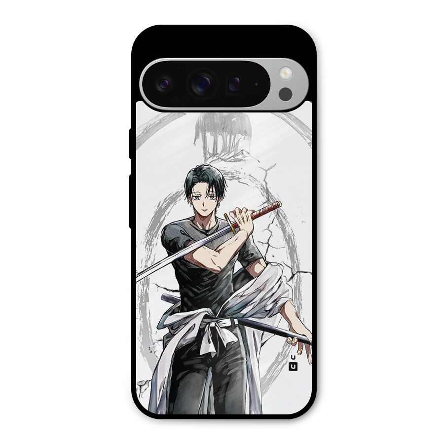 Yuta With Katana Metal Back Case for Google Pixel 9 Pro XL