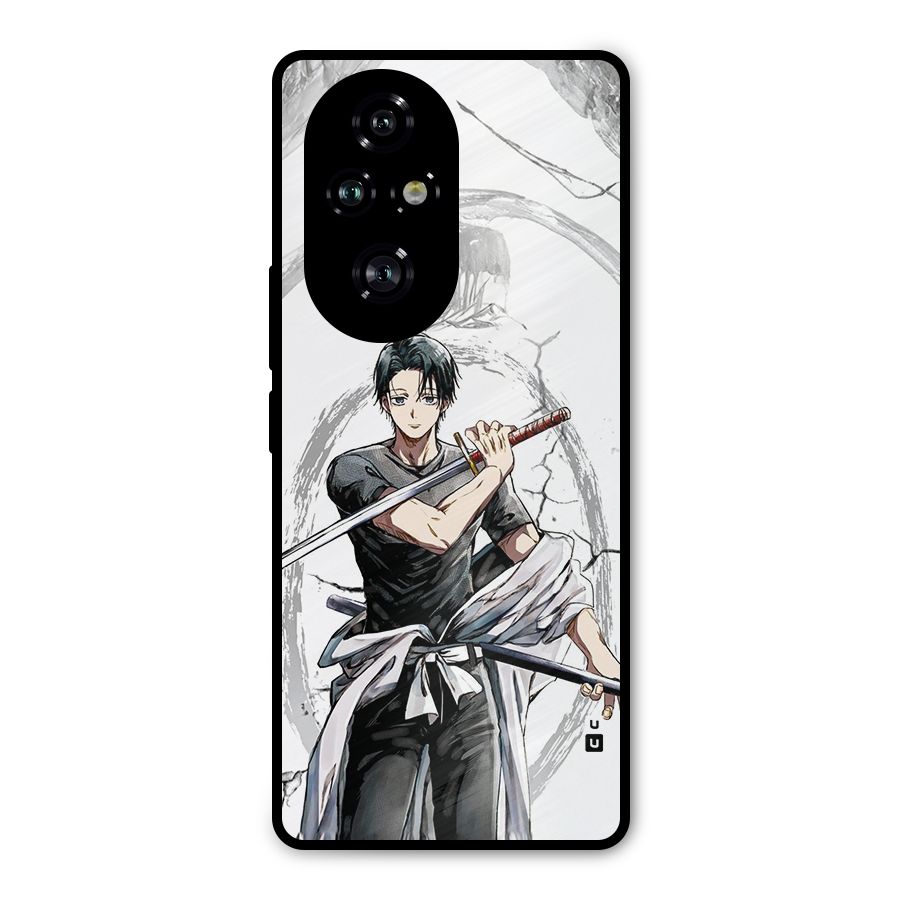 Yuta With Katana Metal Back Case for Honor 200 Pro
