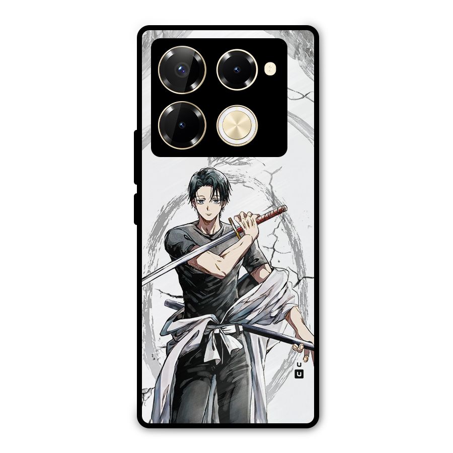 Yuta With Katana Metal Back Case for Infinix Note 40 Pro Plus