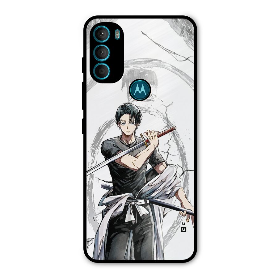 Yuta With Katana Metal Back Case for Moto G71 5G