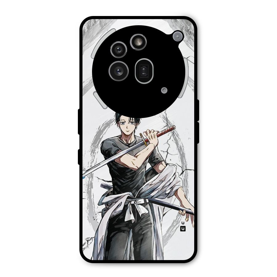 Yuta With Katana Metal Back Case for Nothing Phone 3a Pro