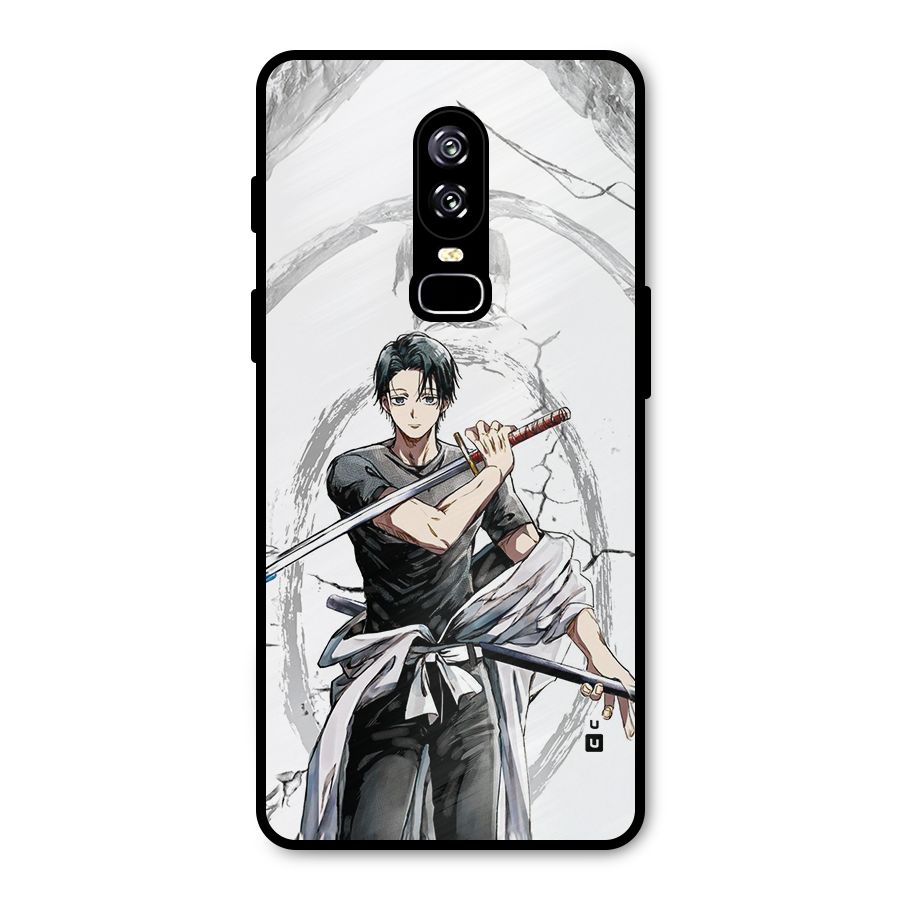 Yuta With Katana Metal Back Case for OnePlus 6