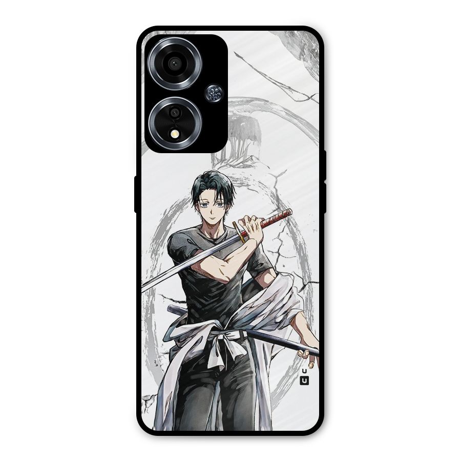 Yuta With Katana Metal Back Case for Oppo A59